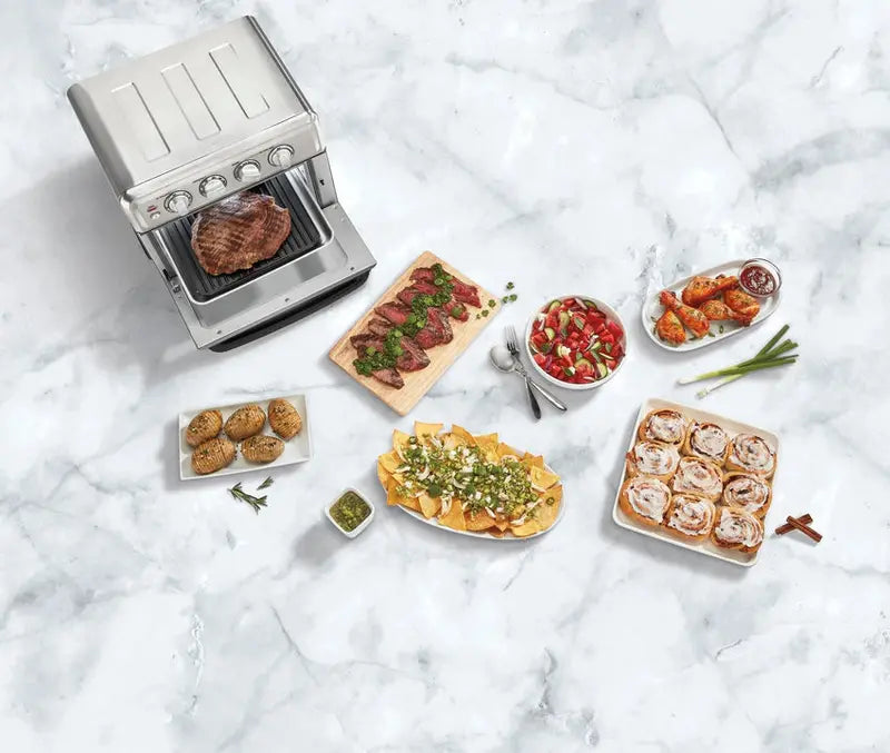 Cuisinart Air Fryer Toaster Oven With Grill, Stainless Steel, 0.6 Cubic-Foot, 1800 Watts - TOA-70