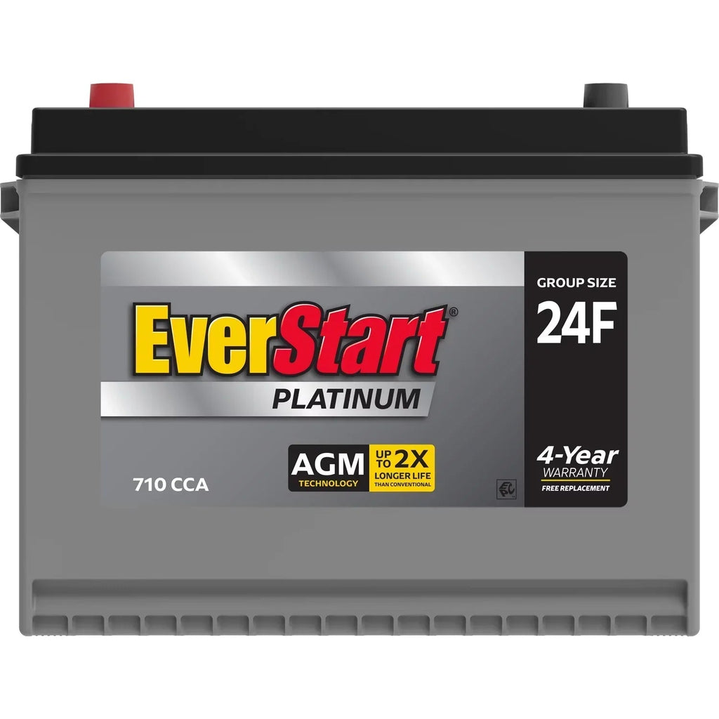 EverStart Platinum AGM Automotive Battery, Group Size 24F, 12 Volt, 750 CCA