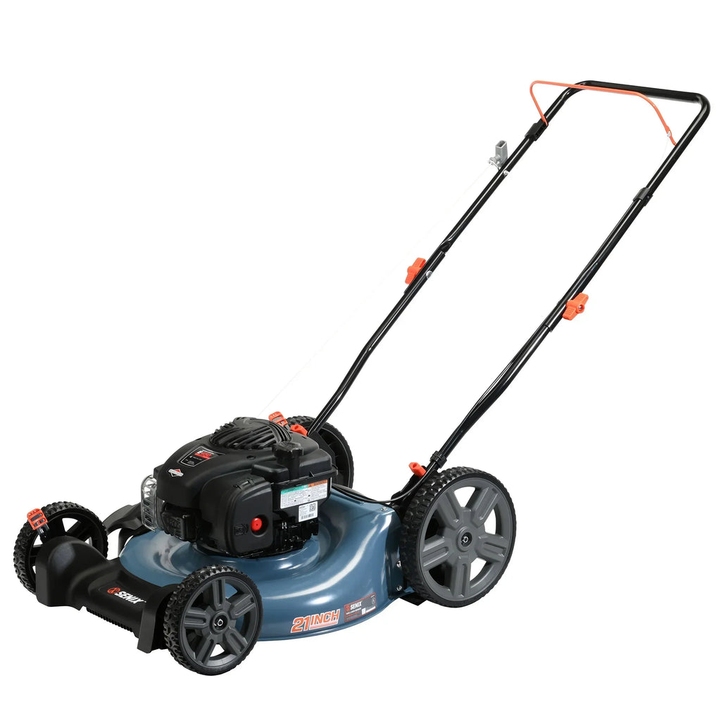 Senix Gas Push Lawn Mower 21-Inch 140 cc 4-Cycle Briggs & Stratton Engine - LSPG-M6