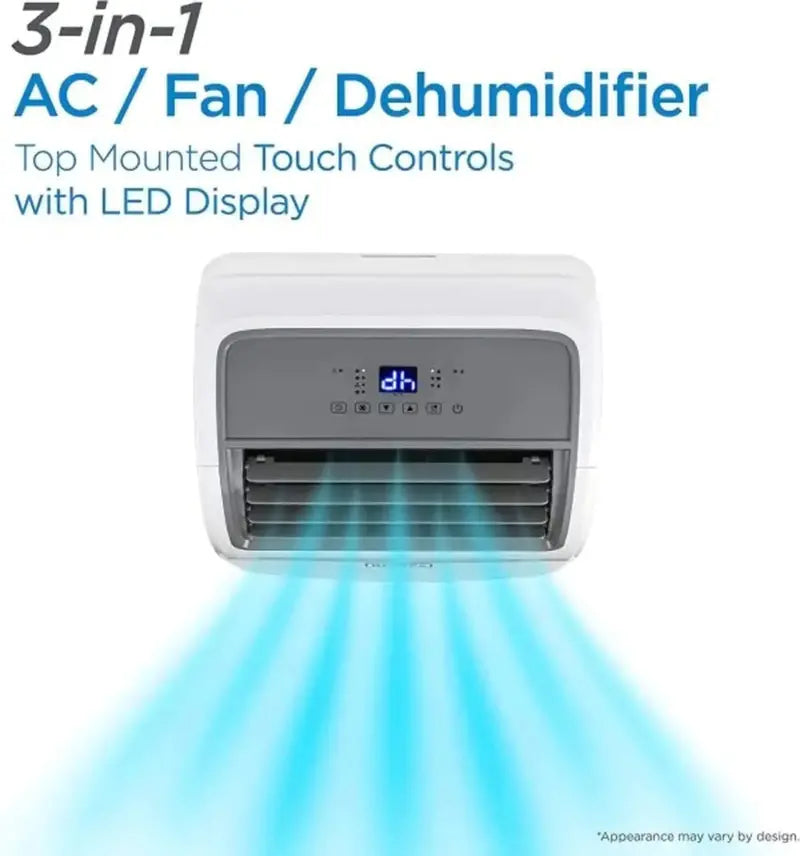 BLACK+DECKER 14,000 BTU Portable Air Conditioner For Rooms Up To 700 Sq. Ft. - White