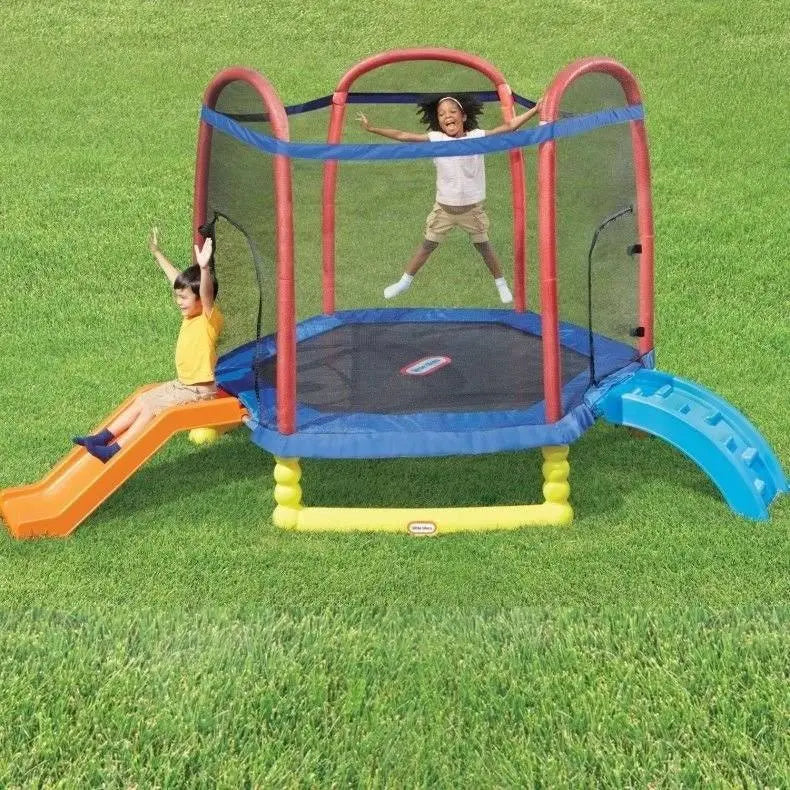 Little Tikes 7-Foot Enclosed Trampoline With Safety Net