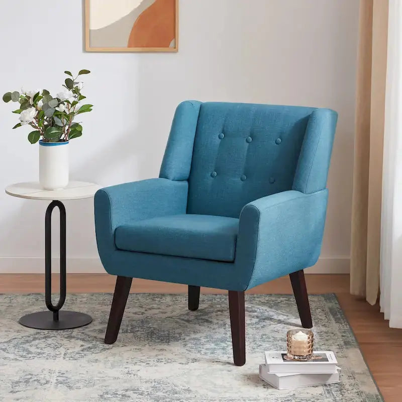 HUIMO Tufted Upholstered Accent Chair, 30 Inches Deep x 29 Inches Wide x 35 Inches High