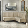 Lifestorey 3-Piece Channel-Back Upholstered Banquette Set - Kerrington