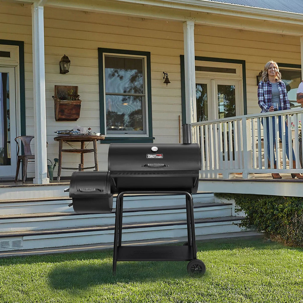 Royal Gourmet 30 Inch Charcoal Grill With Offset Smoker - CC1830F