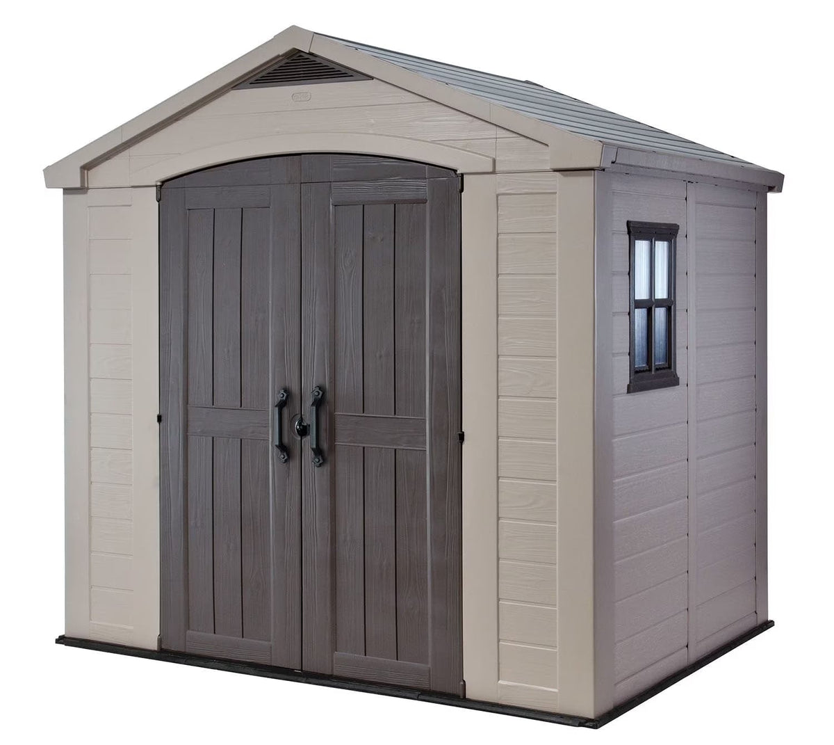 Keter Resin Outdoor Storage Shed, Taupe, 8 x 11 Foot - Factor