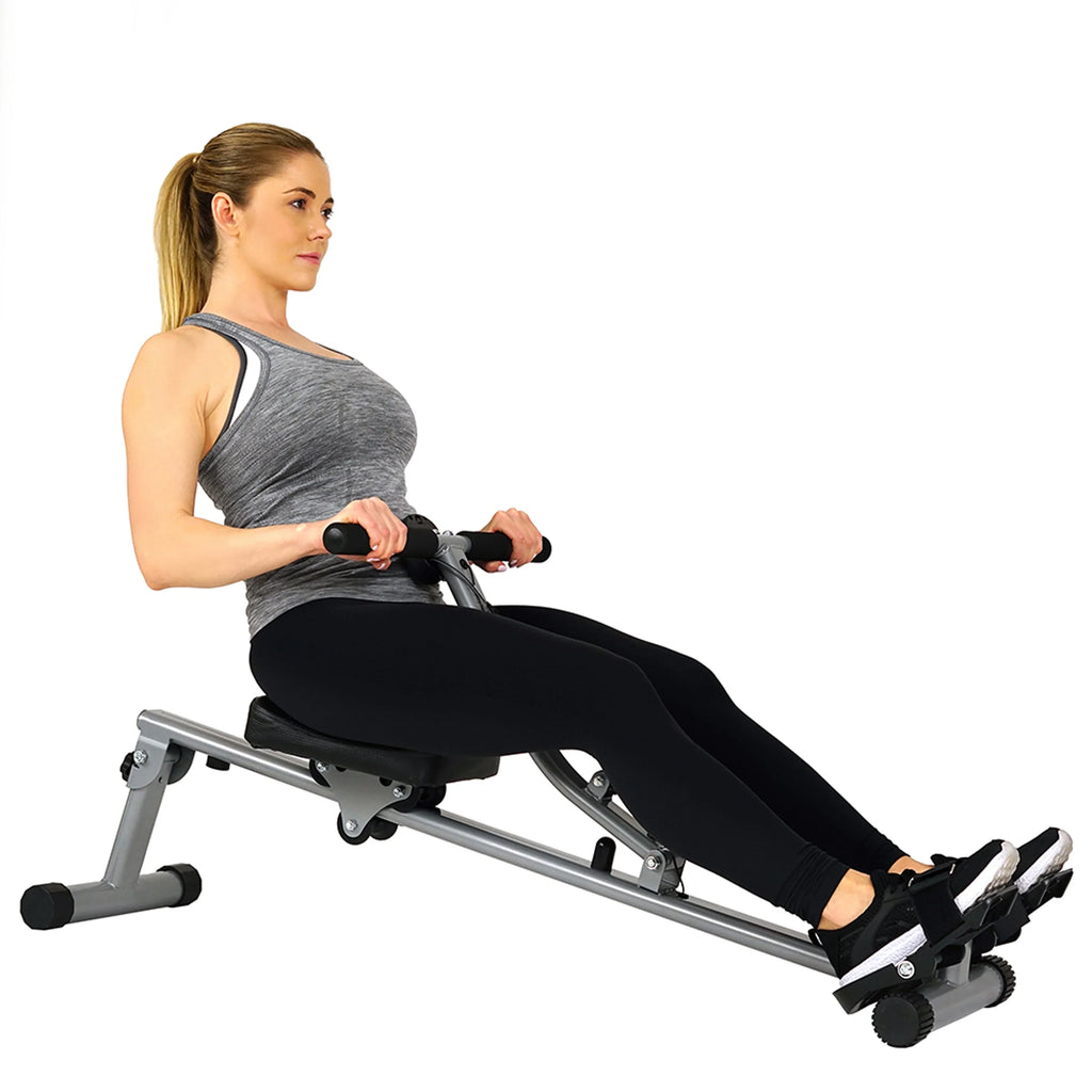Sunny Health & Fitness Adjustable Resistance Rowing Machine With Digital Monitor - SF-RW1205