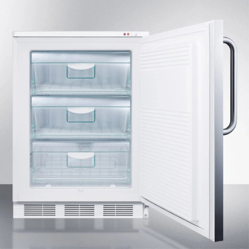 Summit Appliance Medical Upright Freezer 2.5 cu ft Stainless Steel - Manual Defrost