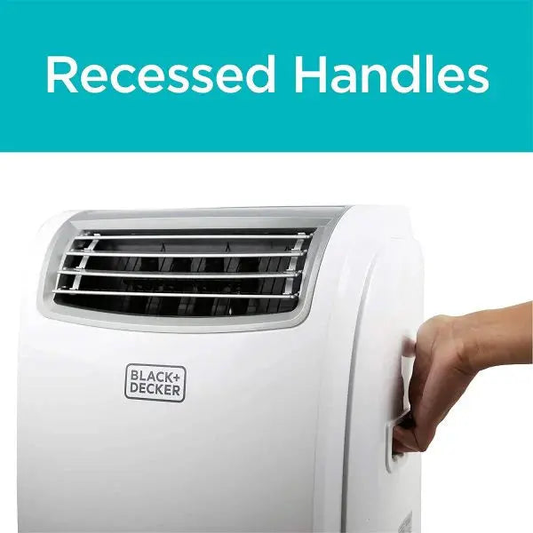BLACK+DECKER 14,000 BTU Portable Air Conditioner With Heater, White - Remote Control