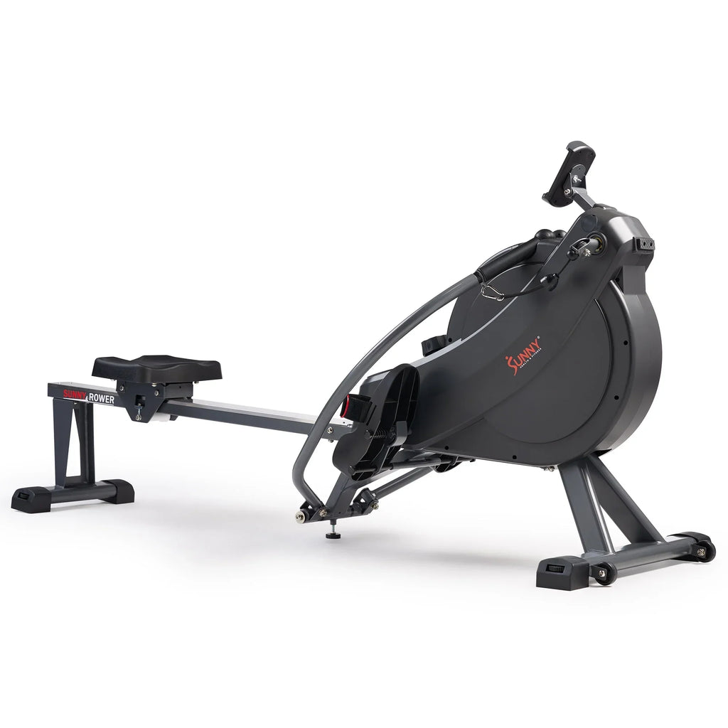 Sunny Health & Fitness MotionMax SMART Magnetic Rowing Machine, 16-Level Resistance, 51 in Rail - SF-RW522067