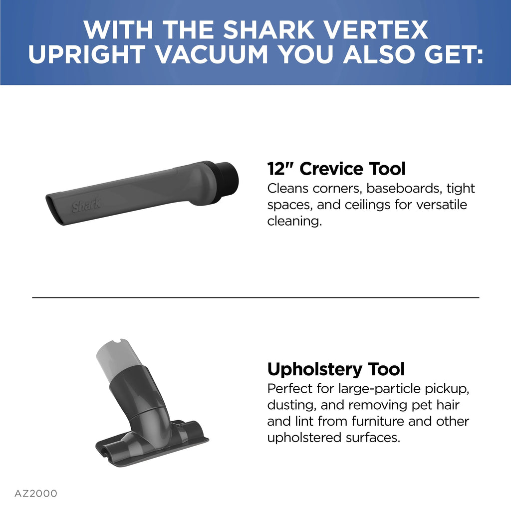 Shark Vertex DuoClean PowerFin Upright Vacuum With Powered Lift-Away - AZ2000