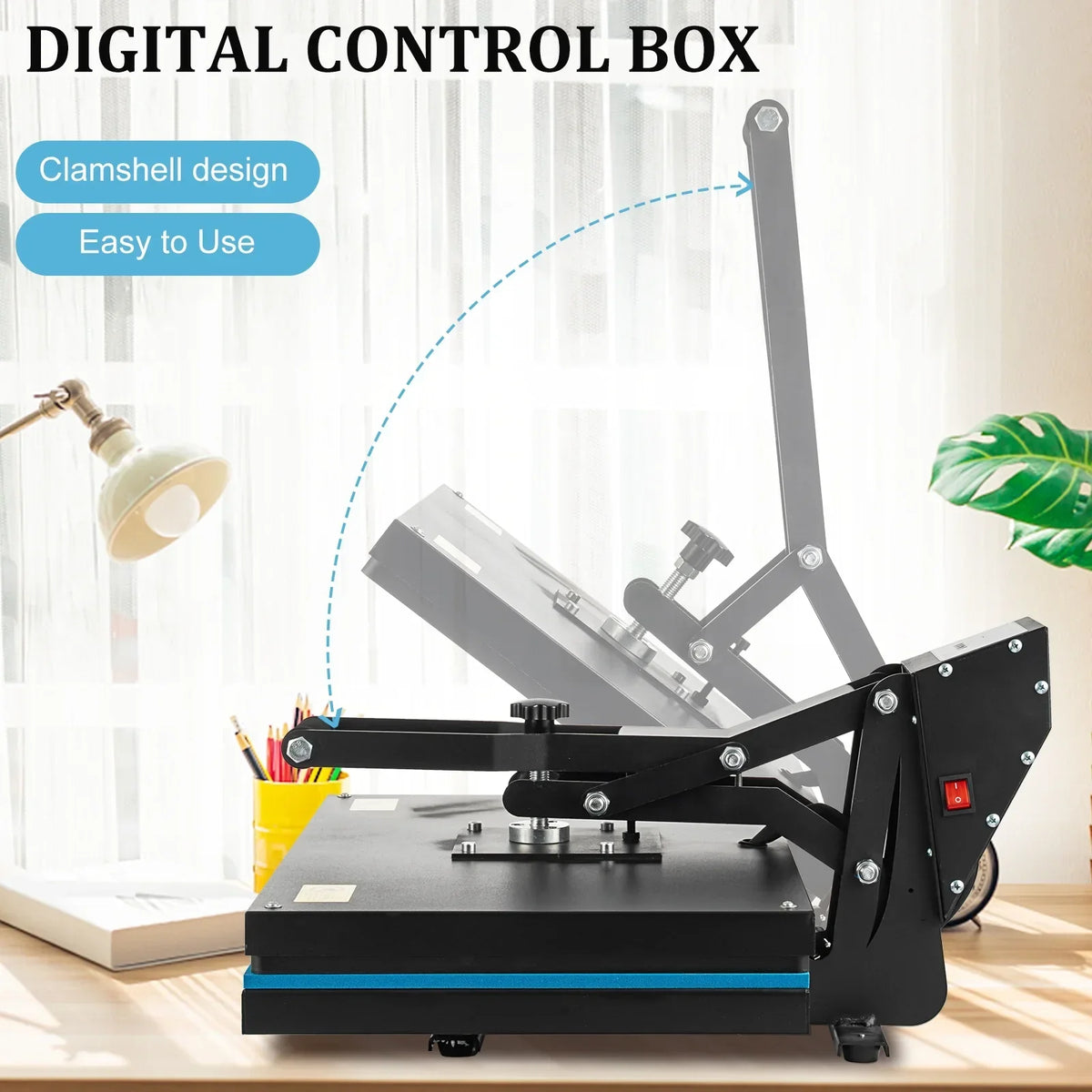 SHZOND Clamshell Heat Press 16 x 20 Inch 1700 W - Digital Control