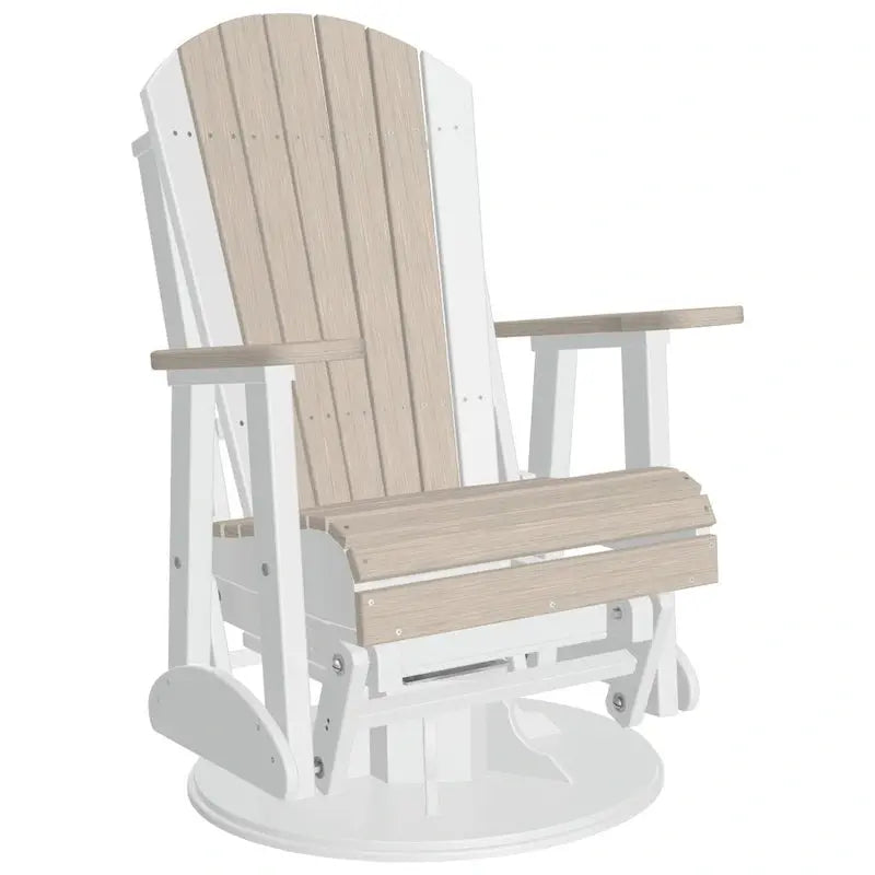 Poly Lumber Adirondack Swivel Glider Chair, 30W x 28D x 44H