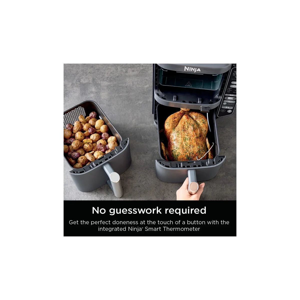 Ninja DoubleStack XL Smart 2-Basket Air Fryer, 10 QT