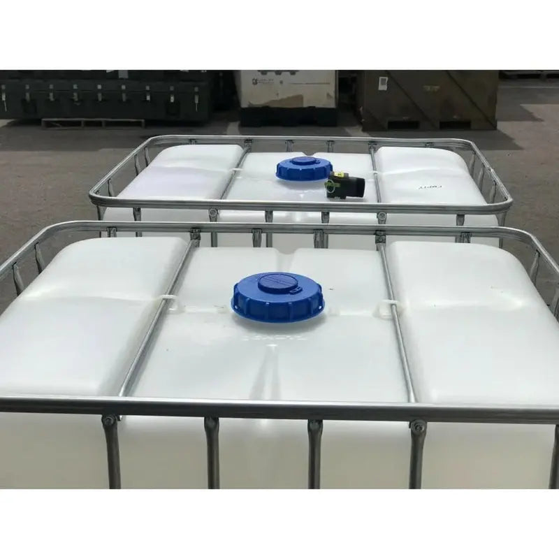 Schutz 330-Gallon Food-Grade IBC Tank - NSF-Certified For Drinking Water And Rainwater Harvesting