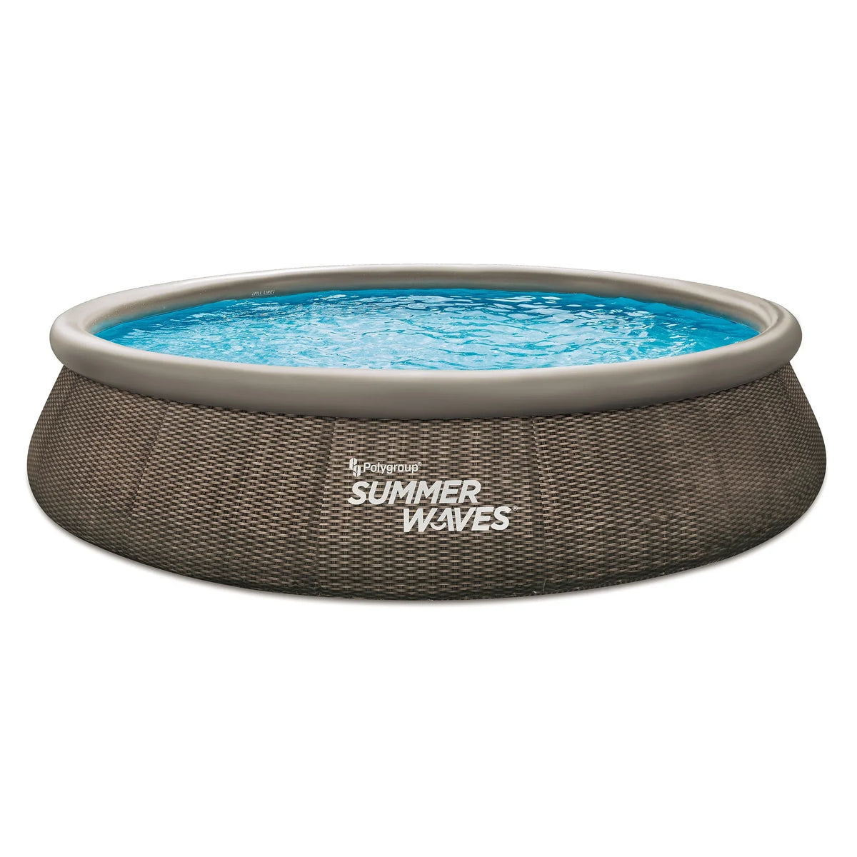 Summer Waves Quick Set Above Ground Pool 15 ft x 36 in Dark Double Rattan - RX600