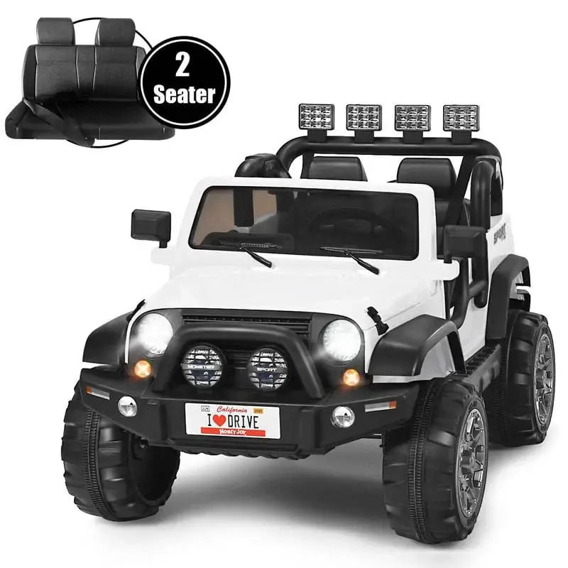 Two-Passenger 12V Electric Ride-On Truck for Toddlers