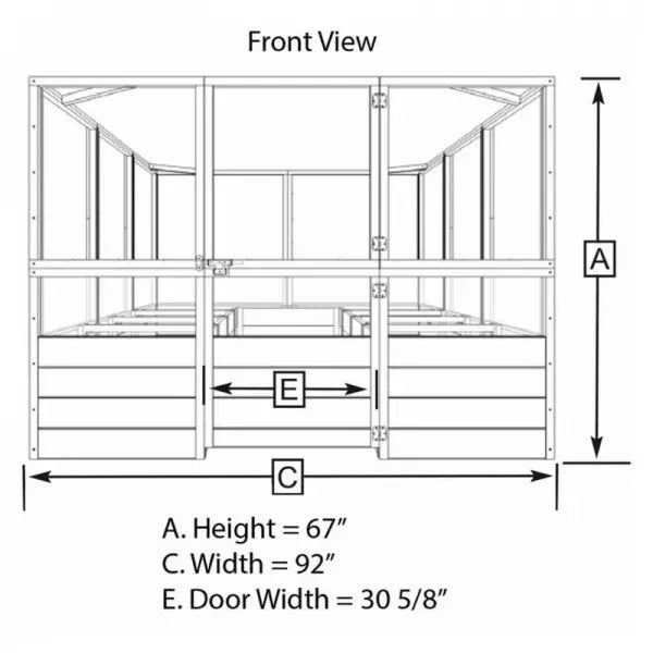Deer-Resistant Cedar Raised Garden Bed Kit 8 x 8 x 20 in