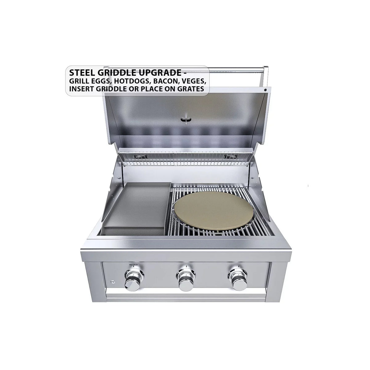 Ruby 3 Burner Pro-Sear 30in Natural Gas Grill