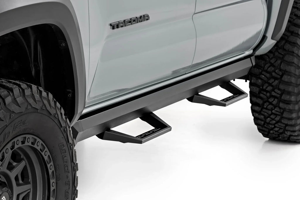Rough Country SRL2 Adjustable Aluminum Steps For 2005-2023 Toyota Tacoma - 71096