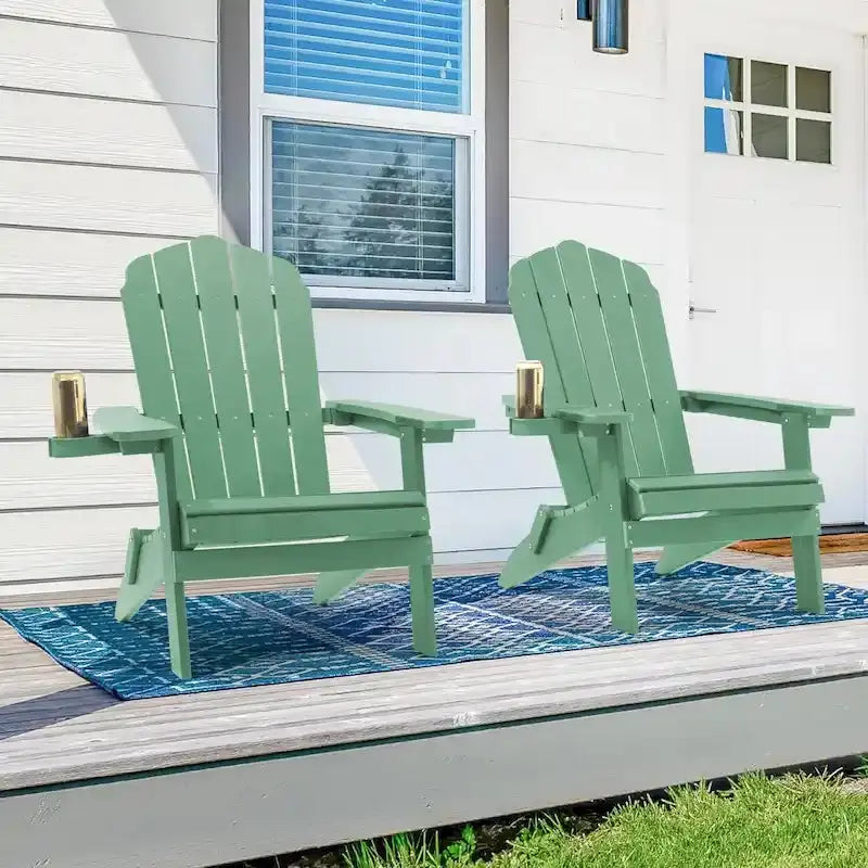 Bonosuki Folding Adirondack Fire Pit Chair Set, 2 Count, HIPS