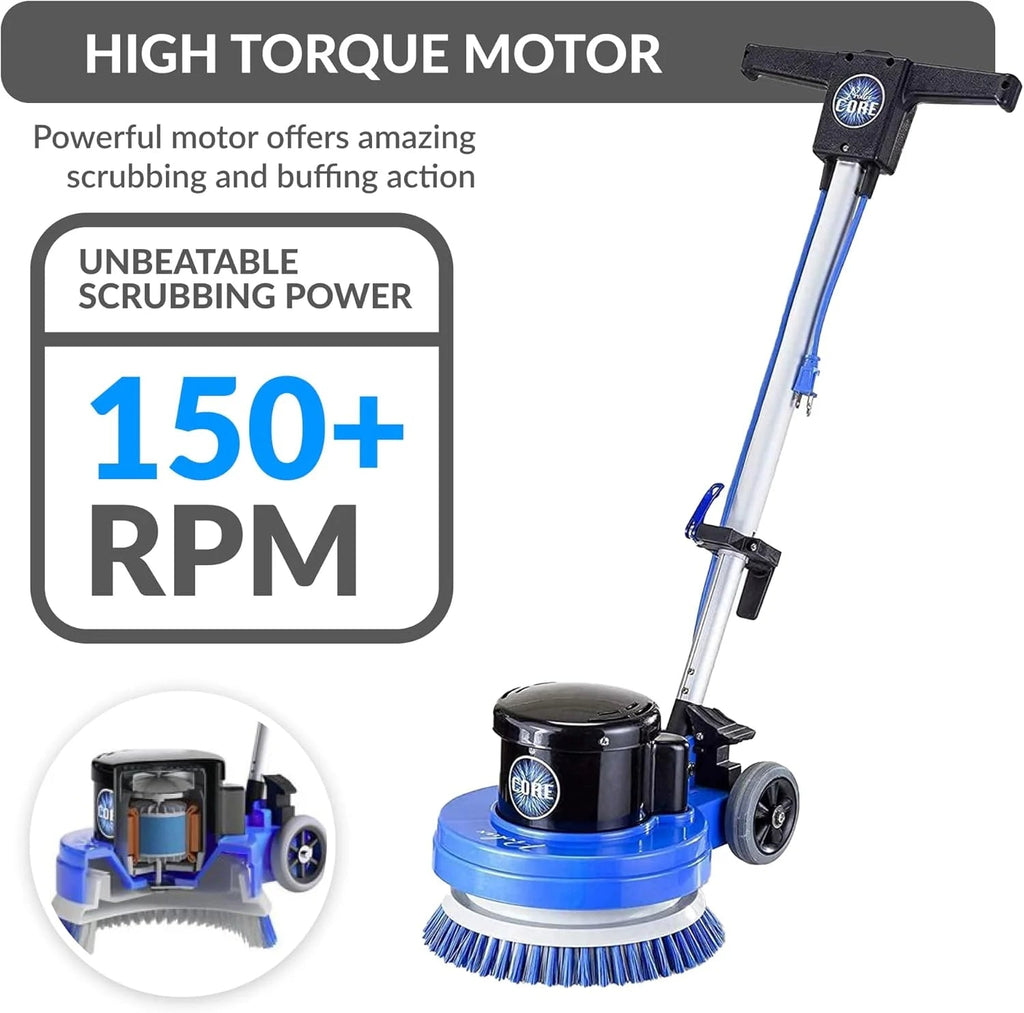 Prolux Core Commercial Floor Polisher Buffer Scrubber Machine With 5 Pads - Core