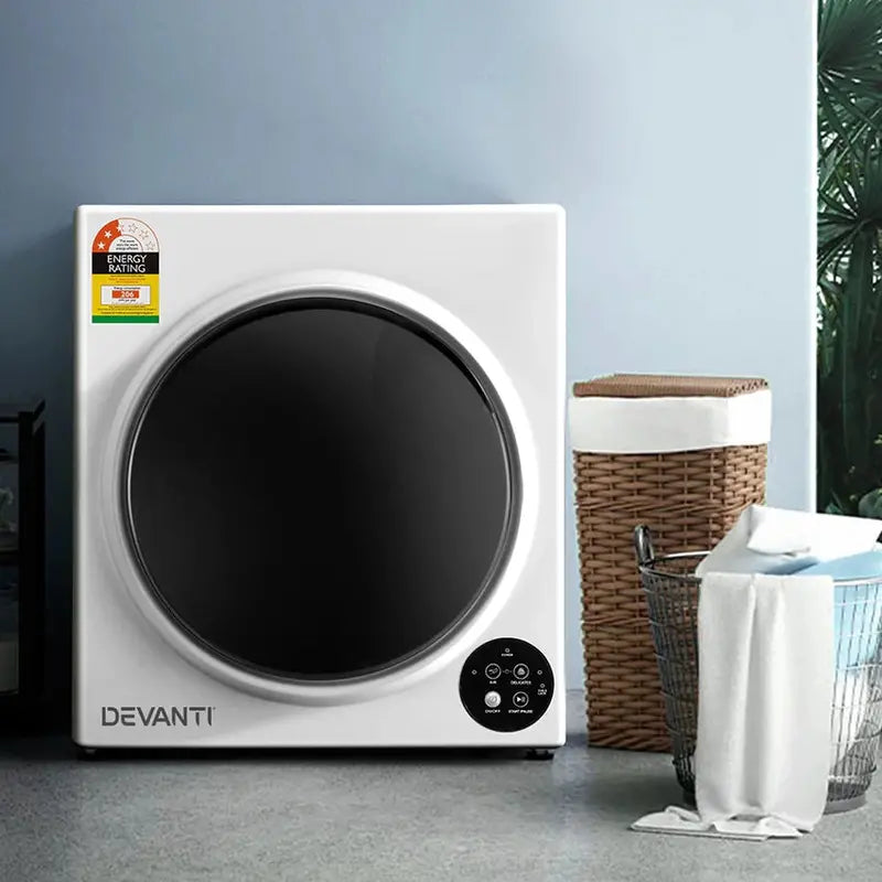 Devanti Fully Automatic Tumble Dryer 5kg Black